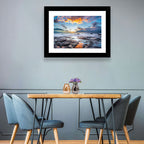 Sunset Over Volcanic Shore Wall Art