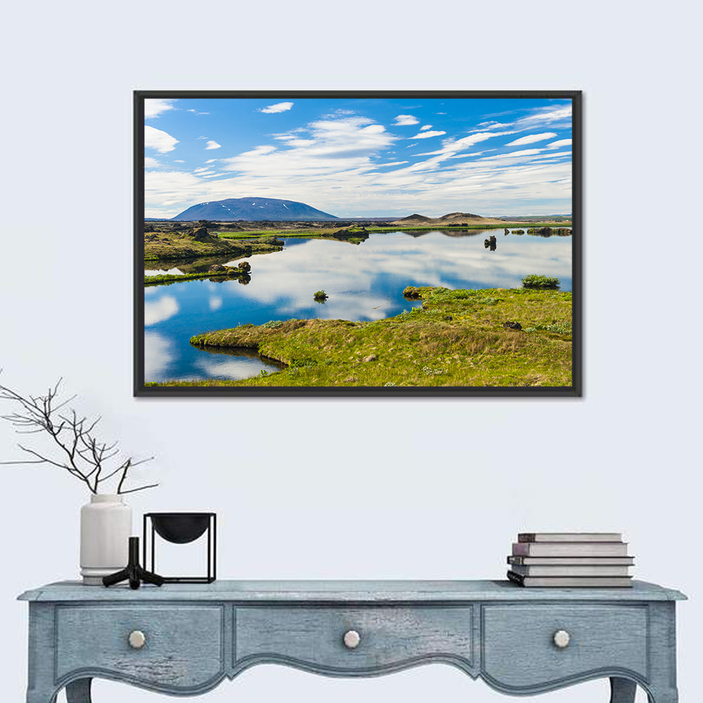 Lake Myvatn Reflection Wall Art