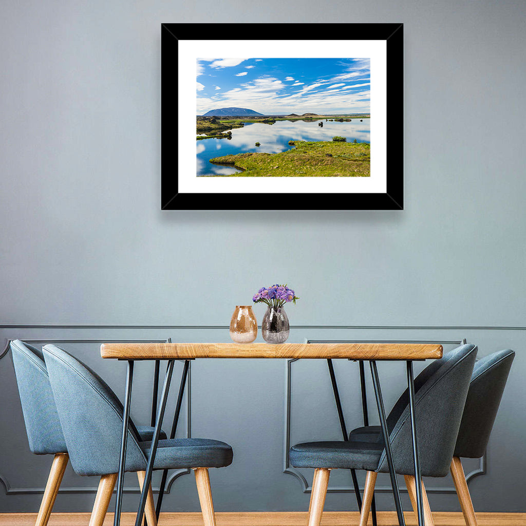 Lake Myvatn Reflection Wall Art
