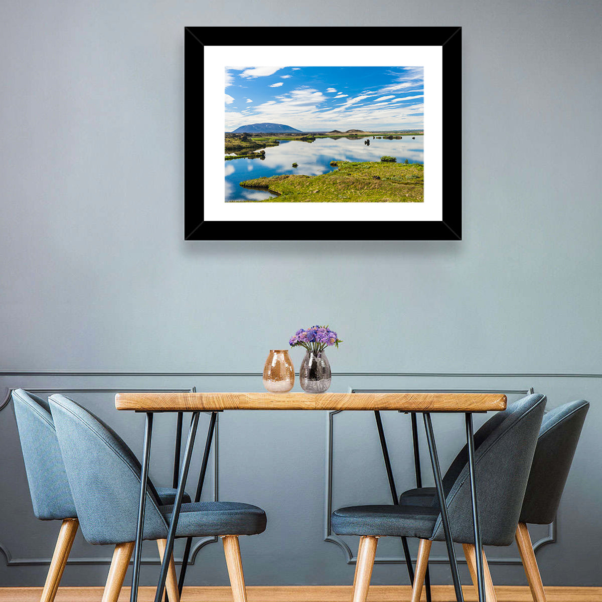 Lake Myvatn Reflection Wall Art