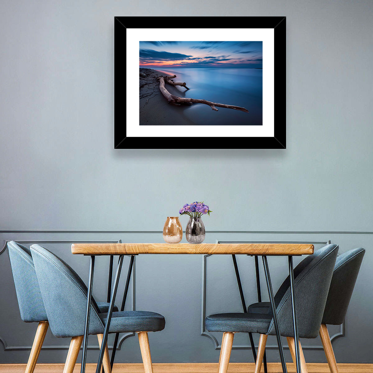 Calm Seascape at Dusk Wall Art