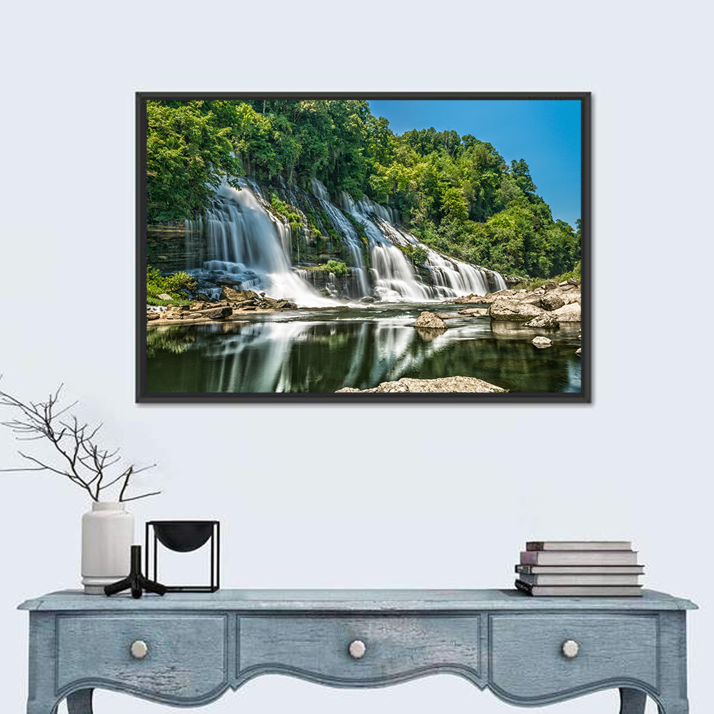 Twin Falls at Rock Island State Park Wall Art in a room, landscape