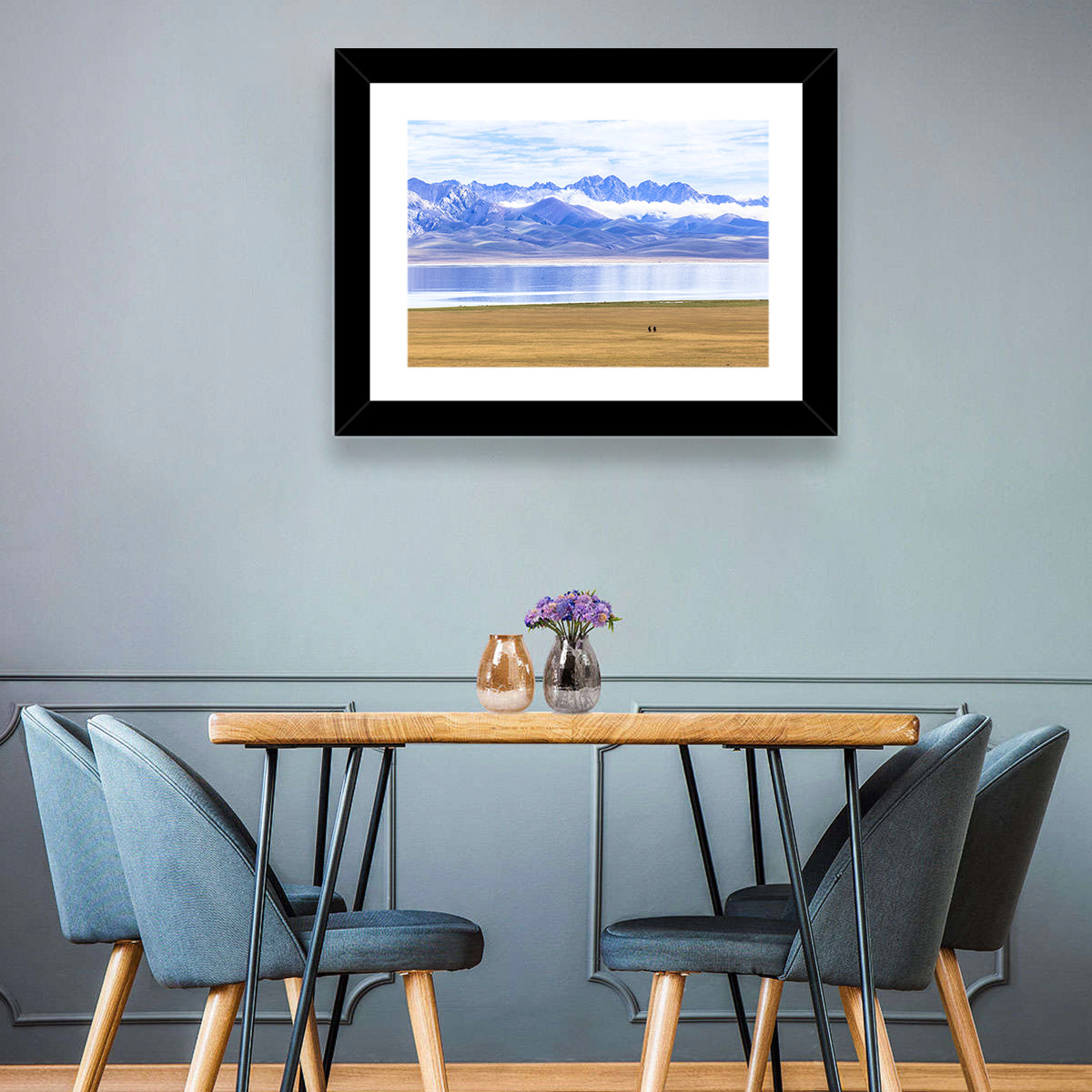 Song Kul Lake Silhouettes Wall Art