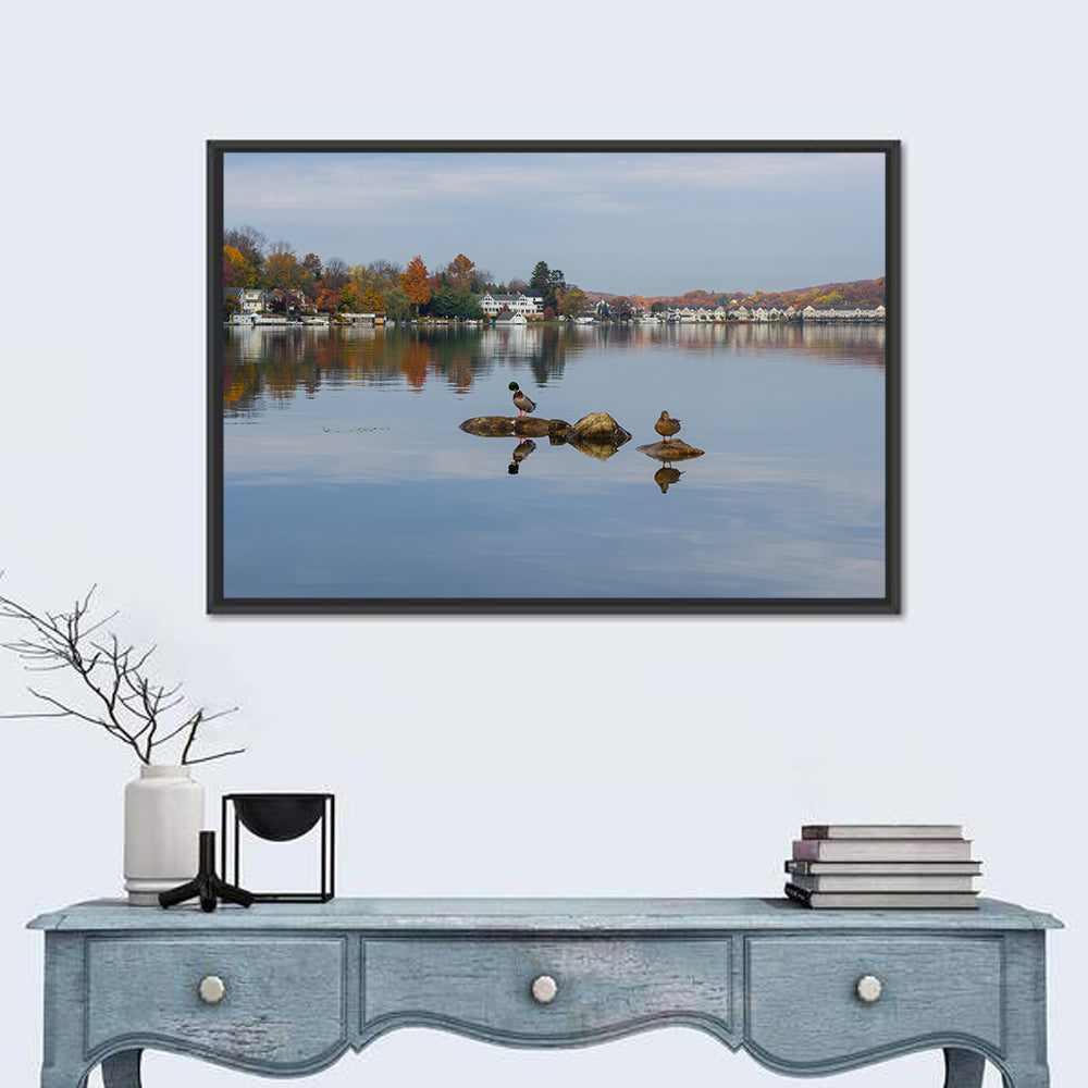 Lake Hopatcong Autumn Reflection Wall Art