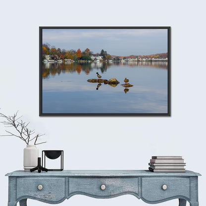Lake Hopatcong Autumn Reflection Wall Art