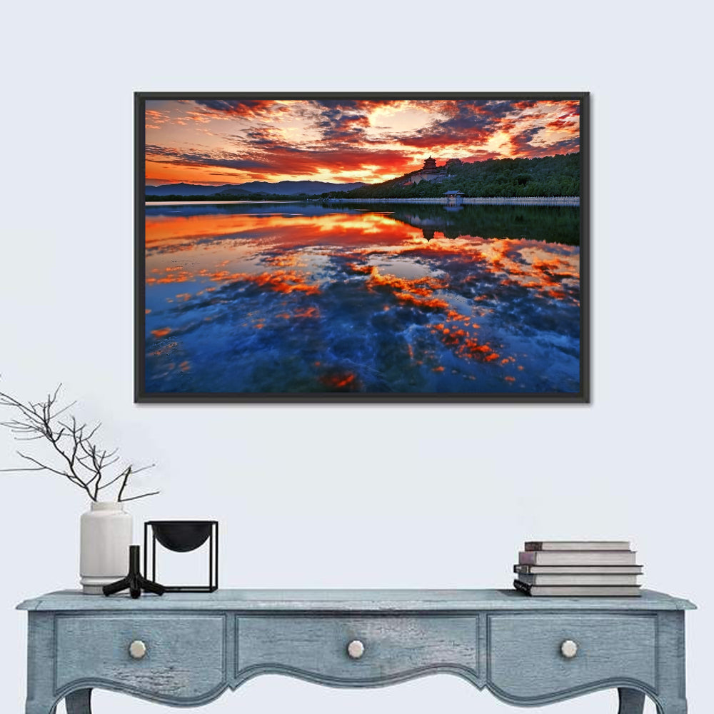 Kunming Lake Sunset, Summer Palace Wall Art