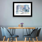 Winding Winter Stream Watercolor Wall Art