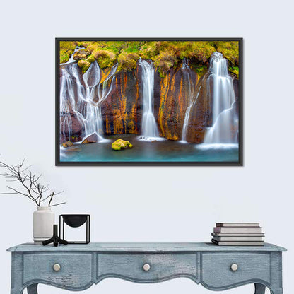 Hraunfossar Falls Wall Art