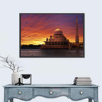 Putra Mosque at Sunset Wall Art