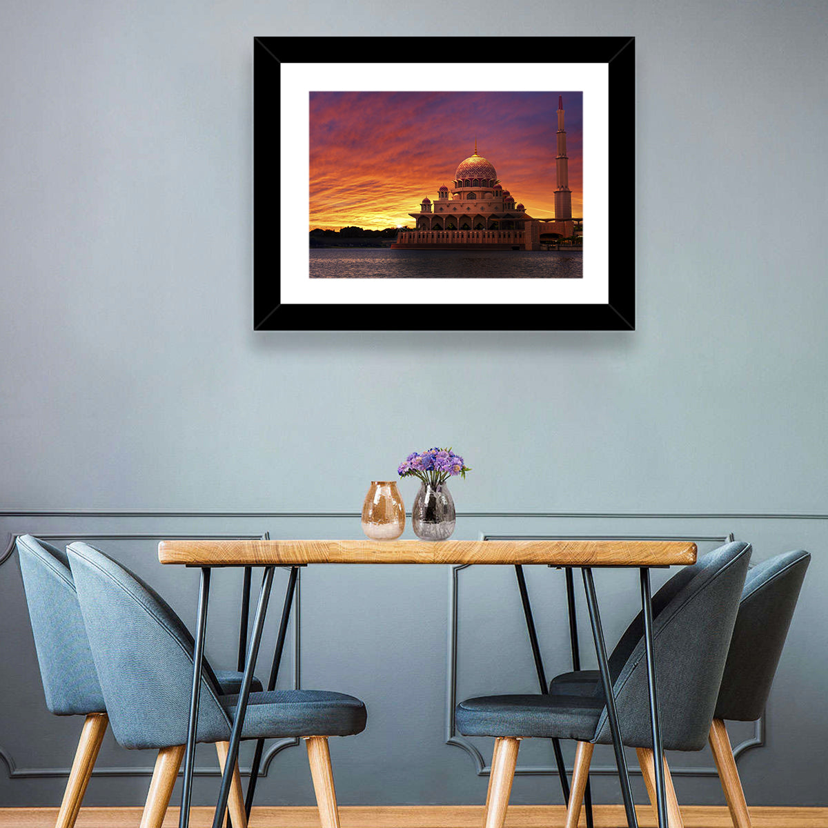 Putra Mosque at Sunset Wall Art in a room, landscape