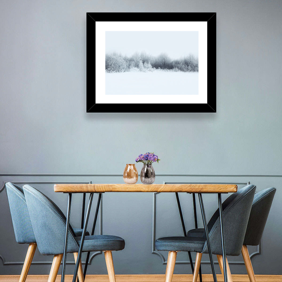 Frosted Winter Forest Wall Art