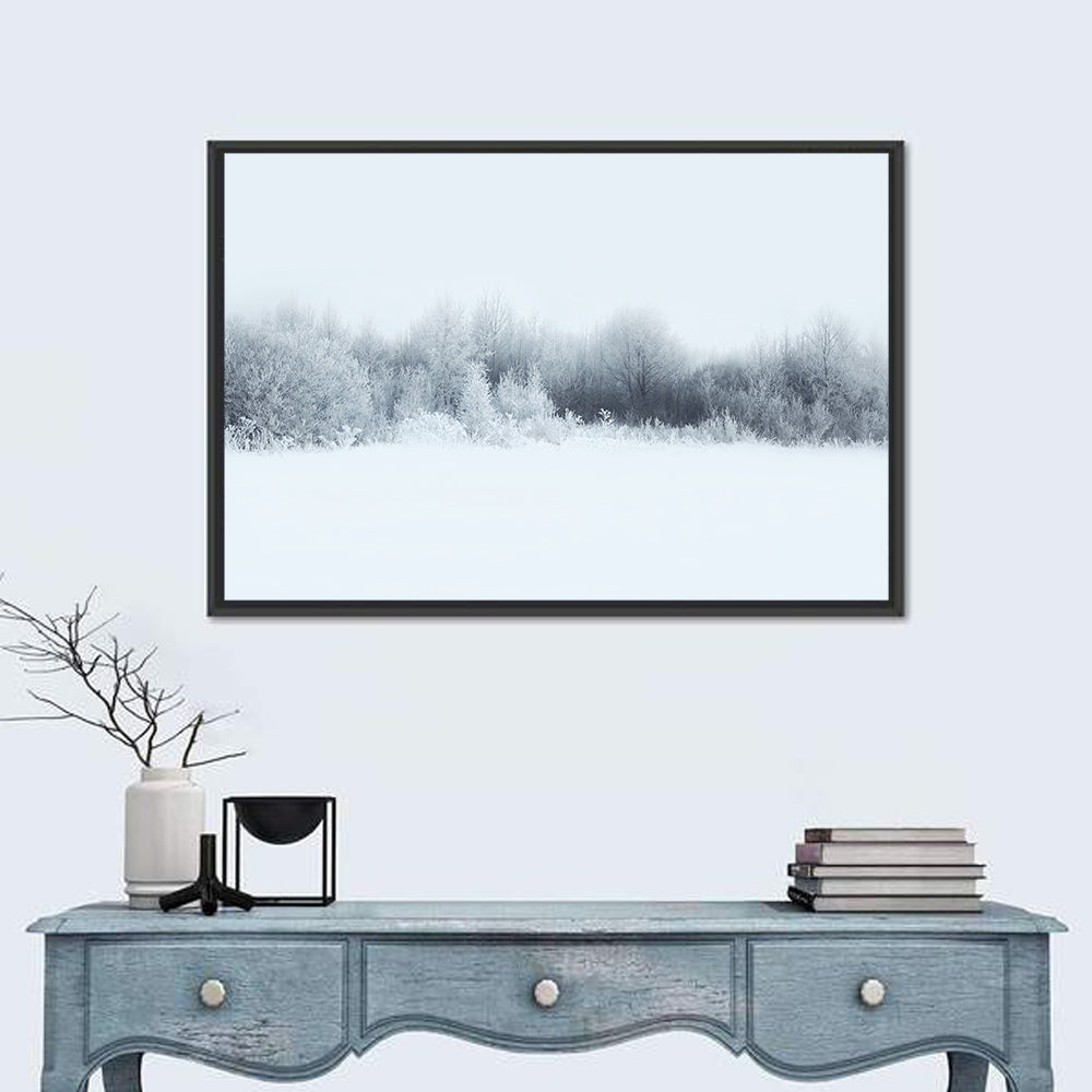 Frosted Winter Forest Wall Art