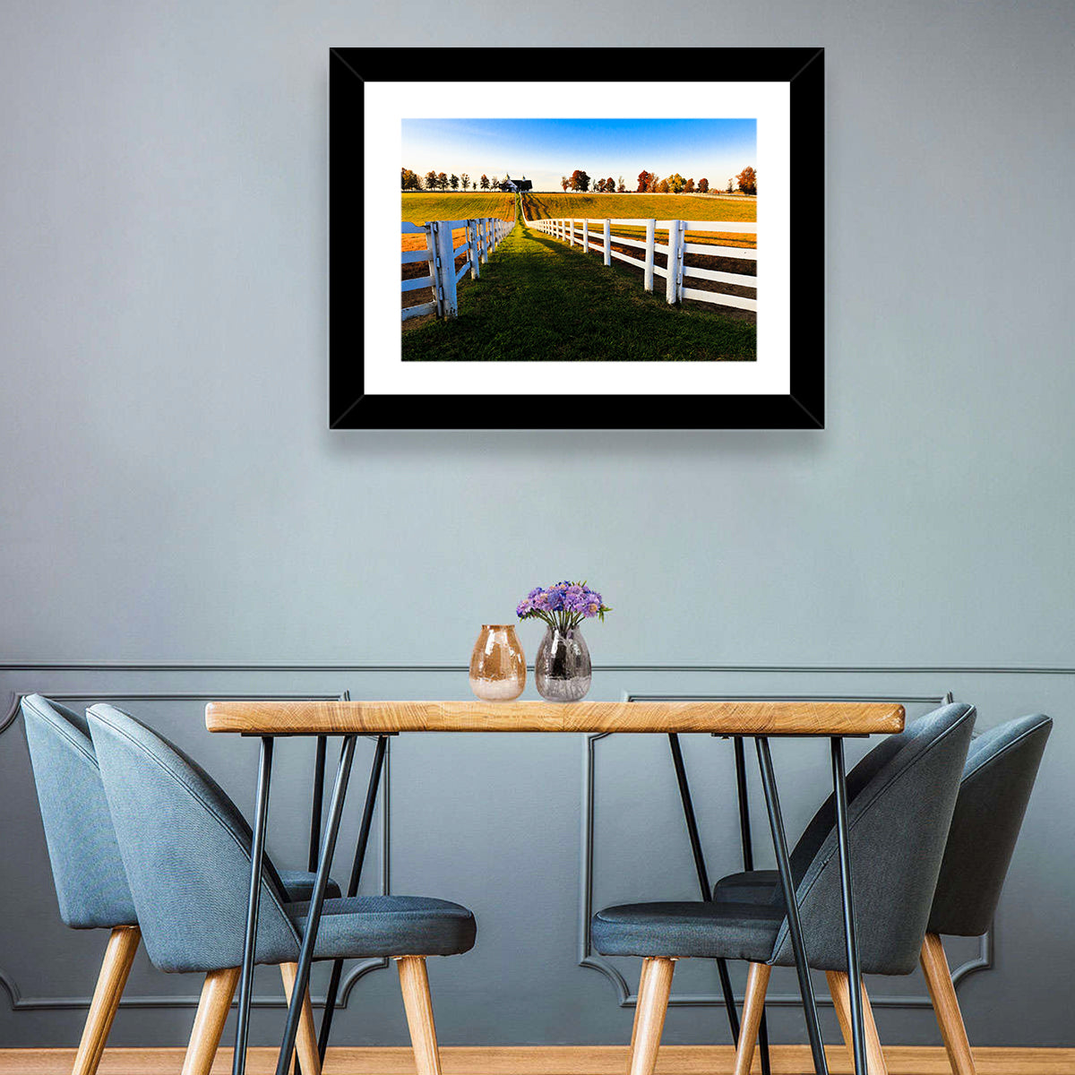 Kentucky Horse Farm at Golden Hour Wall Art