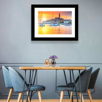 Rovinj Harbor at Sunset Wall Art