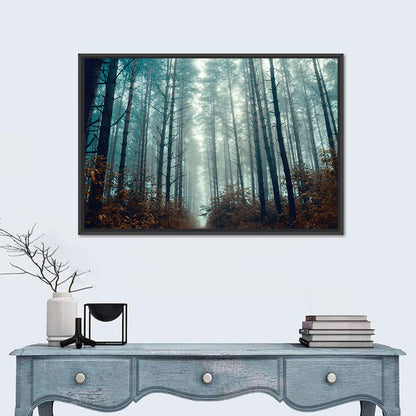 Misty Pine Forest Wall Art