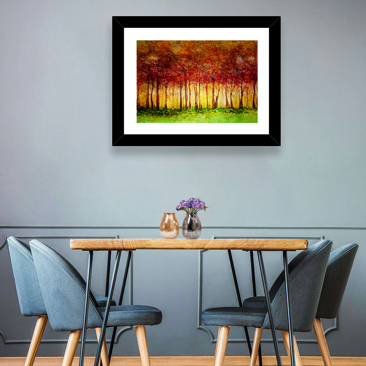 Autumn Tree Row Wall Art