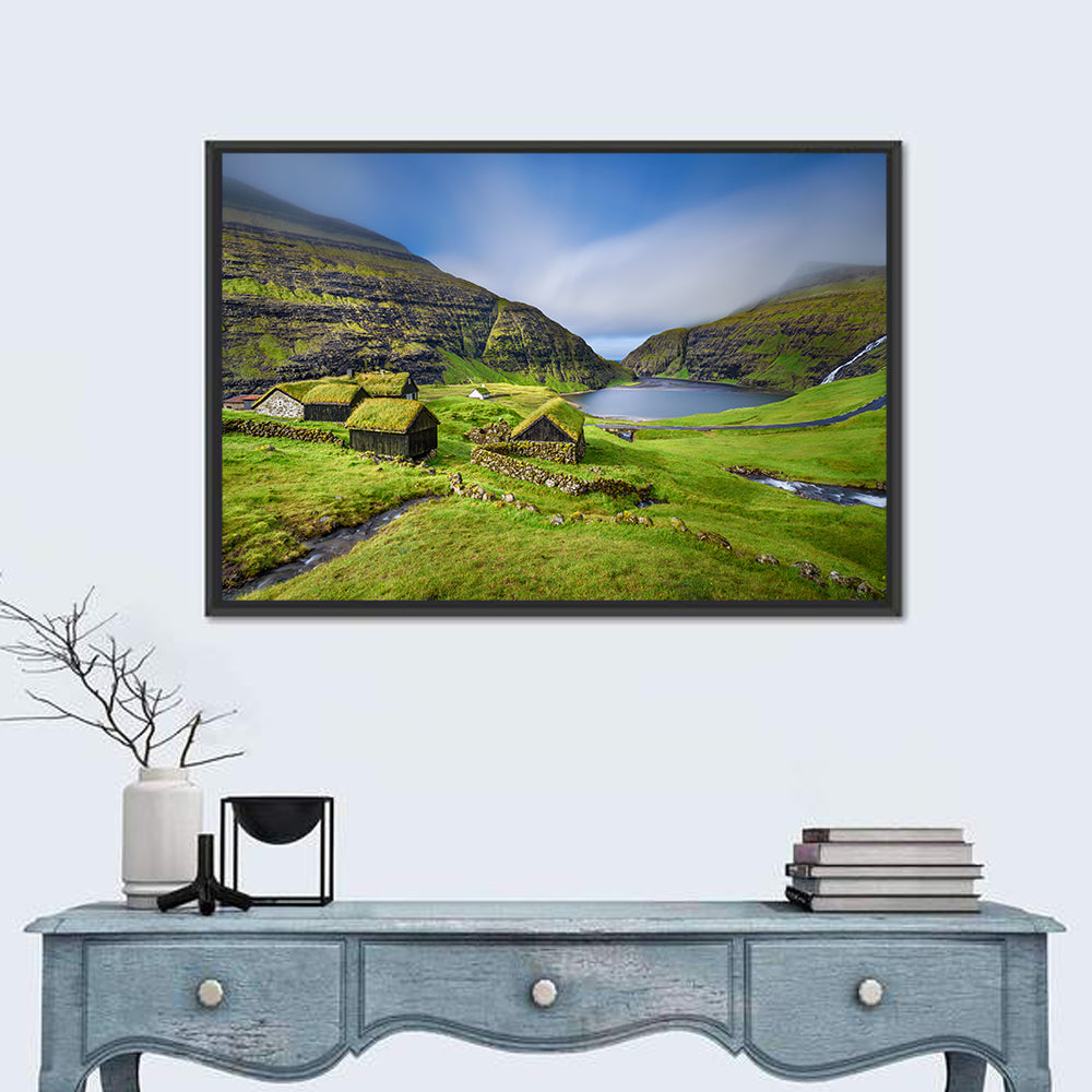 Saksun Turf Roof Cabins Wall Art
