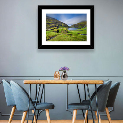 Saksun Turf Roof Cabins Wall Art