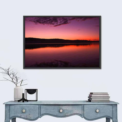 Sunset Over Algonquin Lake Wall Art