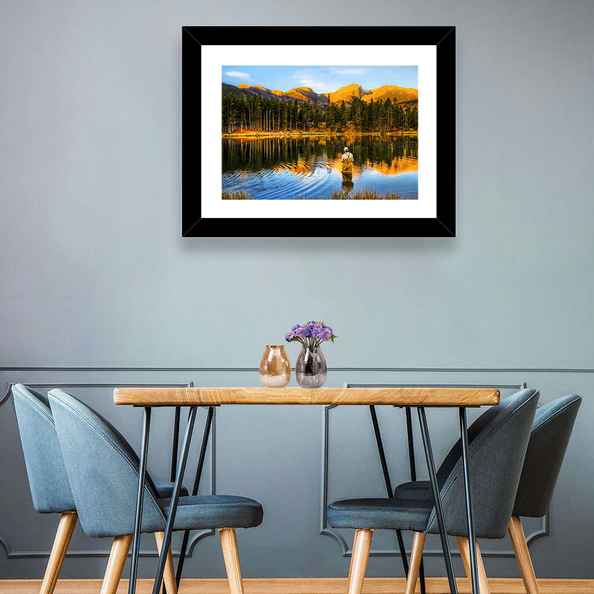 Sunrise Fishing at Sprague Lake Wall Art
