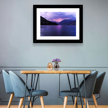 Lake Chelan Violet Sunset Wall Art