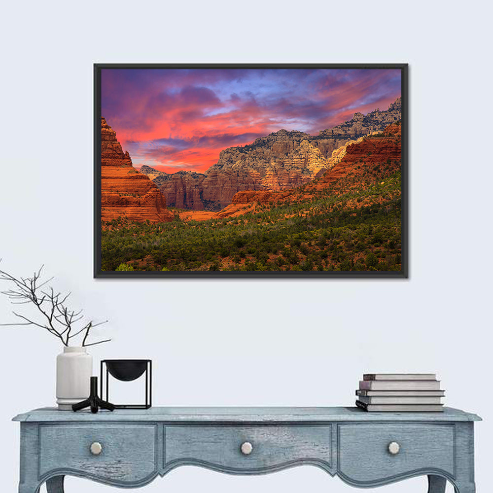 Sedona Red Rocks Sunrise Wall Art