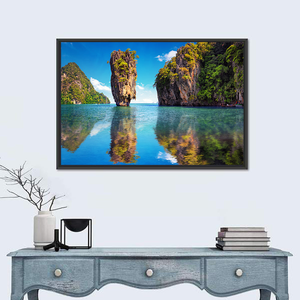 Ko Tapu Limestone Stack, Phang Nga Wall Art in a room, landscape