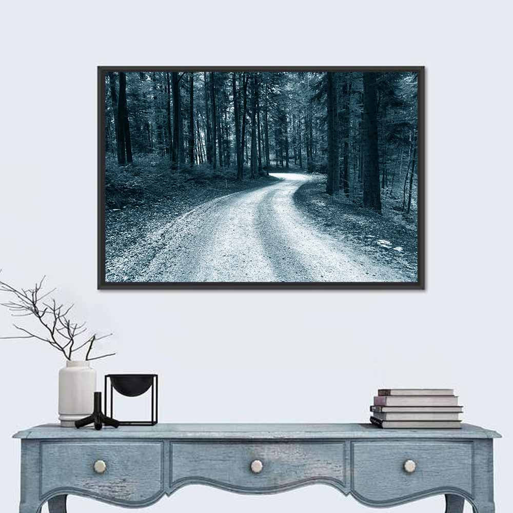 Sandy Forest Road at Dusk Wall Art