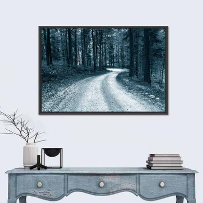 Sandy Forest Road at Dusk Wall Art
