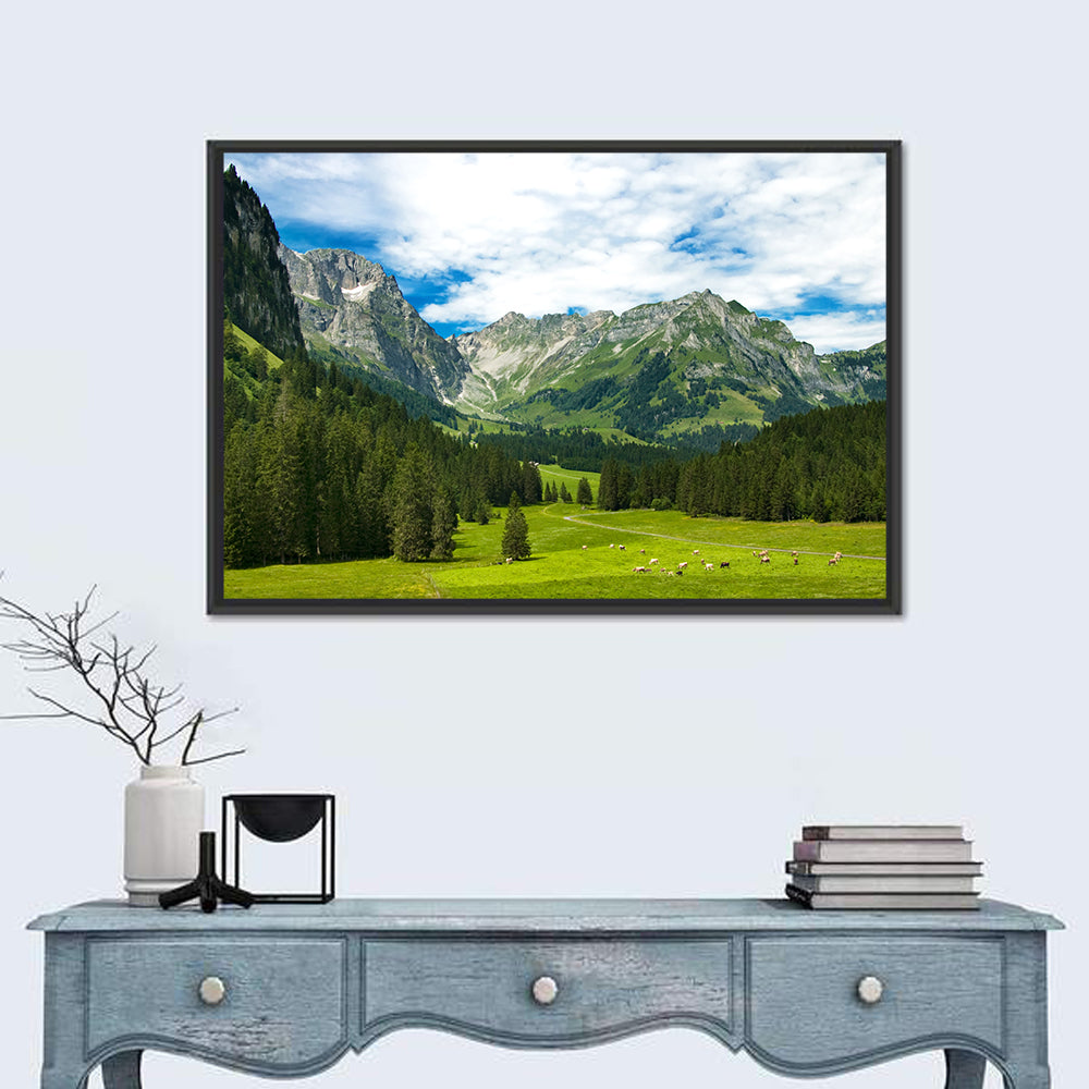 Arnibach Valley Summer Meadow Wall Art