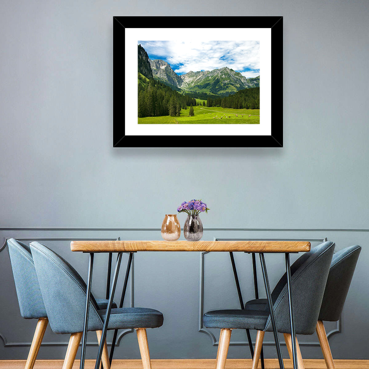 Arnibach Valley Summer Meadow Wall Art