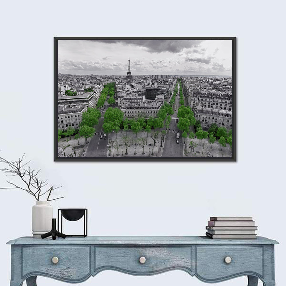 Champs Elysees, Paris Wall Art in a room, landscape