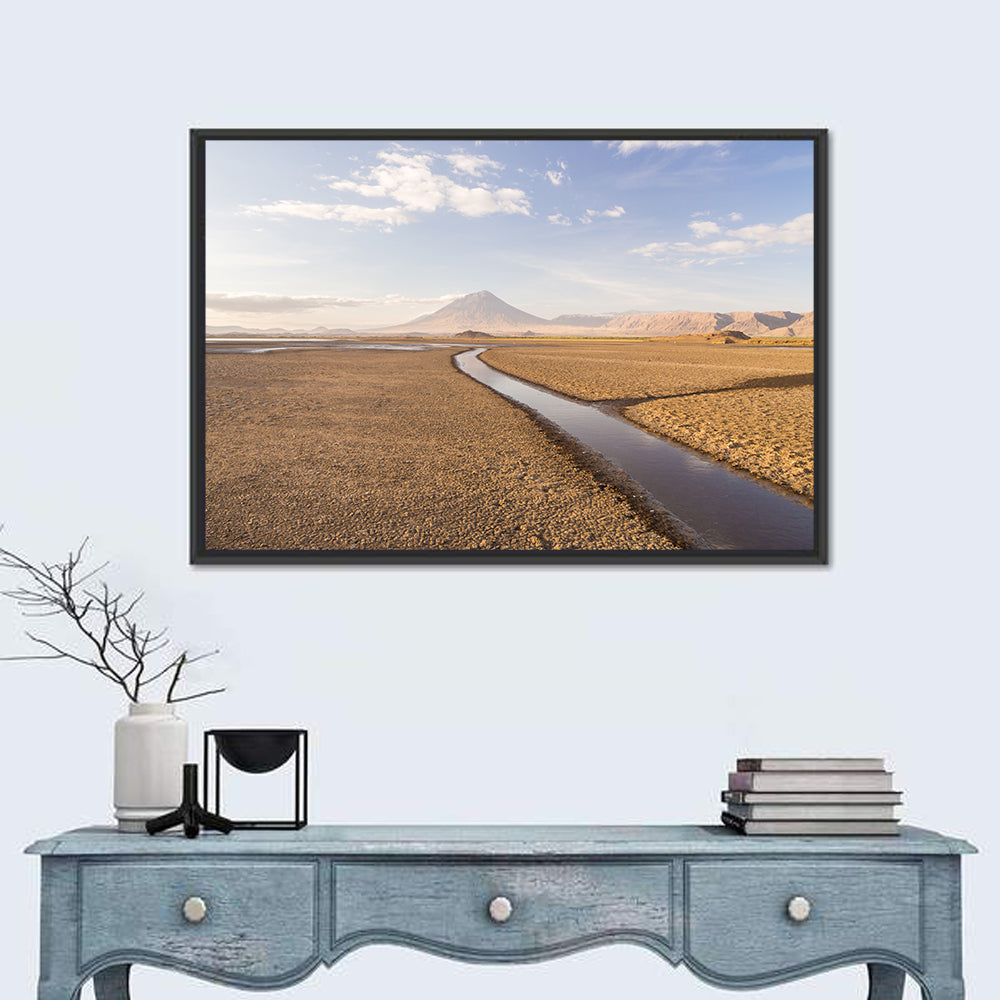 Lake Natron with Ol Doinyo Lengai Wall Art