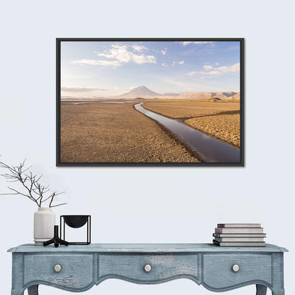Lake Natron with Ol Doinyo Lengai Wall Art