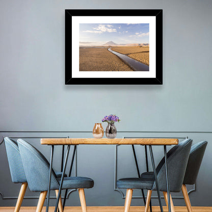 Lake Natron with Ol Doinyo Lengai Wall Art