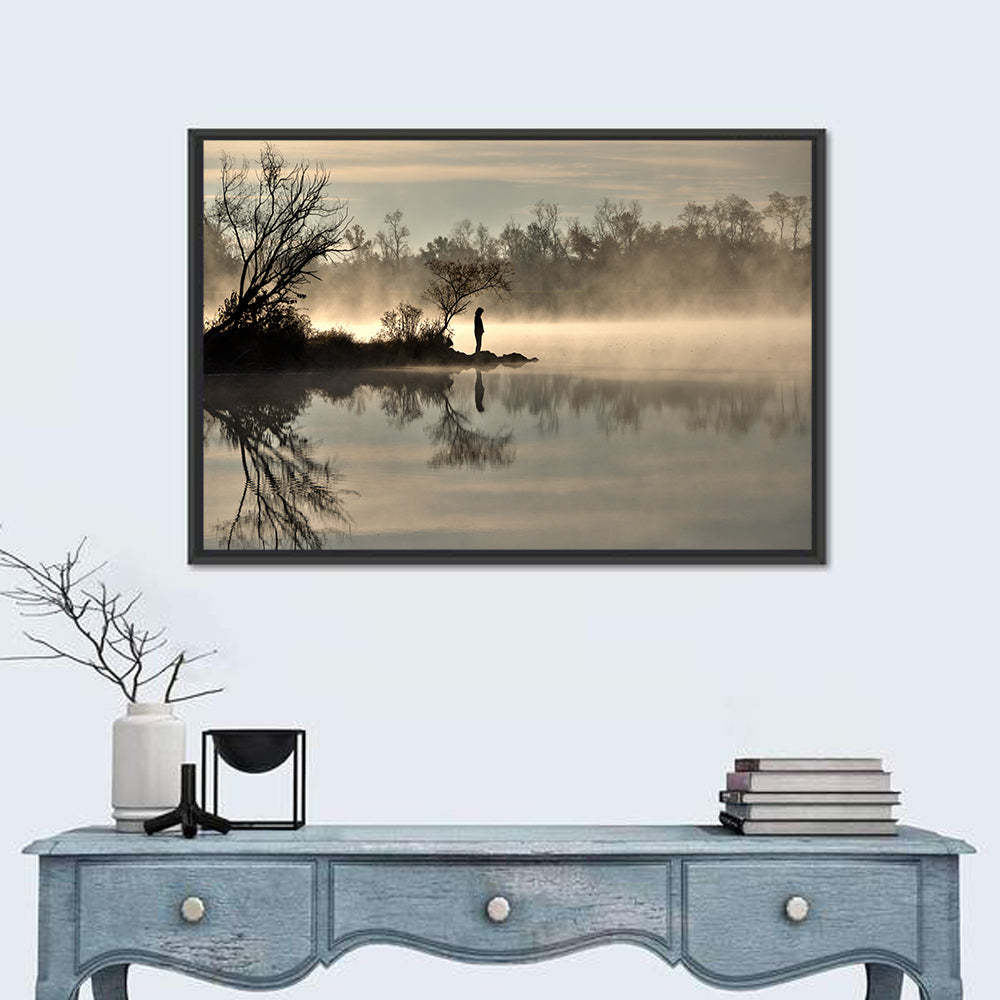Centennial Lake Mist Wall Art