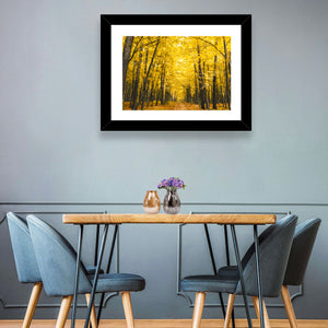 Yellow Autumn Forest Wall Art