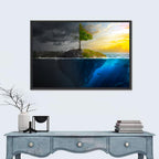 Split Island Tree of Duality Wall Art