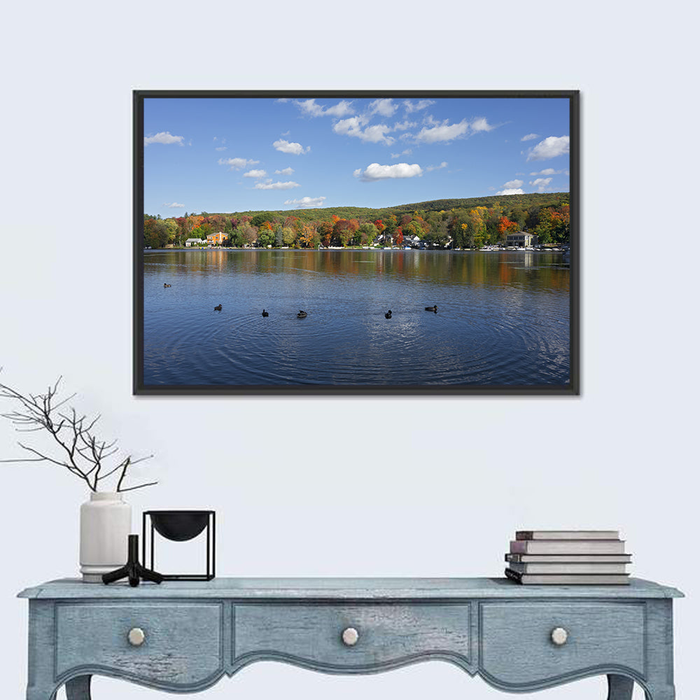 Greenwood Lake Autumn Landscape Wall Art