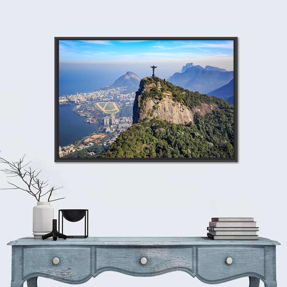 Rio De Janeiro Skyline with Christ the Redeemer Wall Art