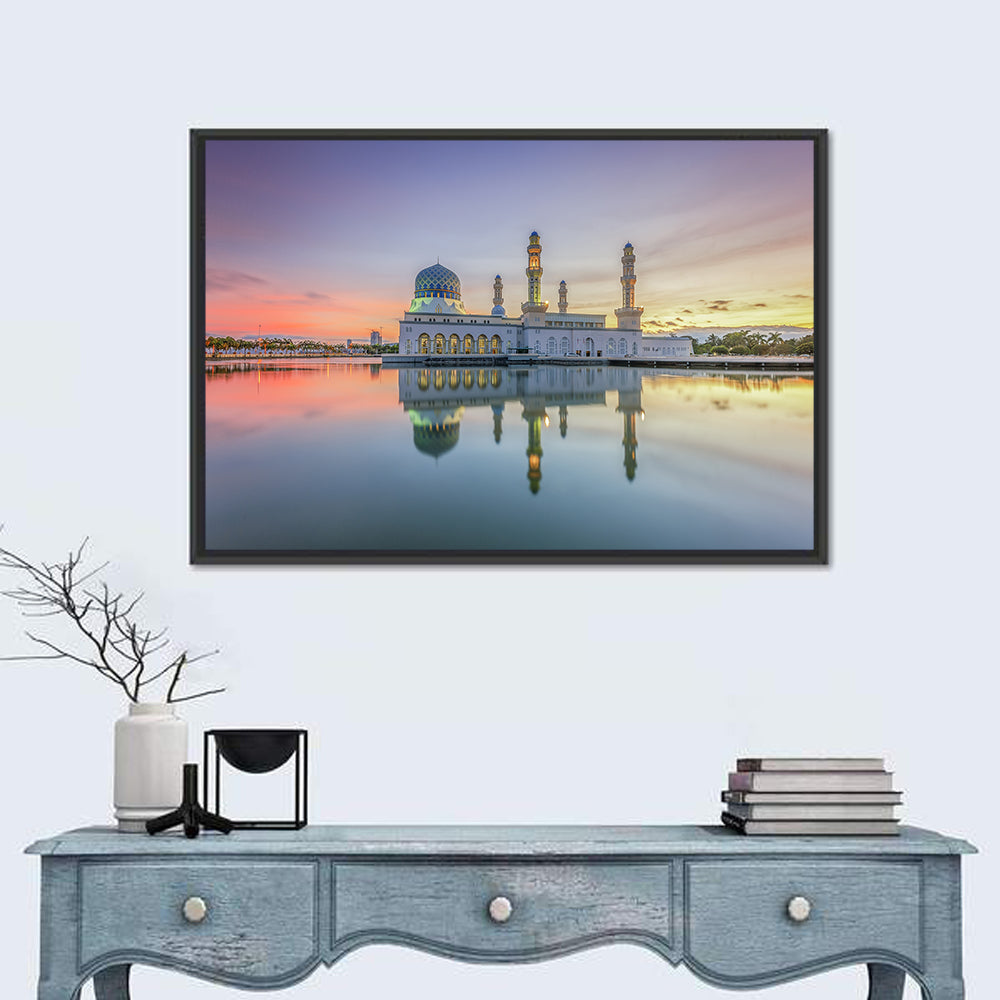 Kota Kinabalu City Mosque at Sunrise Wall Art