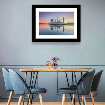 Kota Kinabalu City Mosque at Sunrise Wall Art