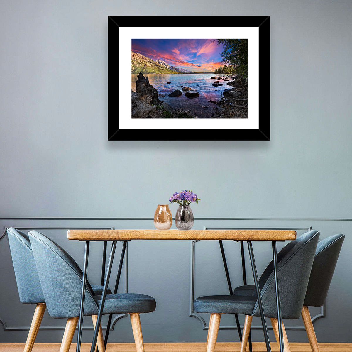 Jenny Lake Sunset Wall Art