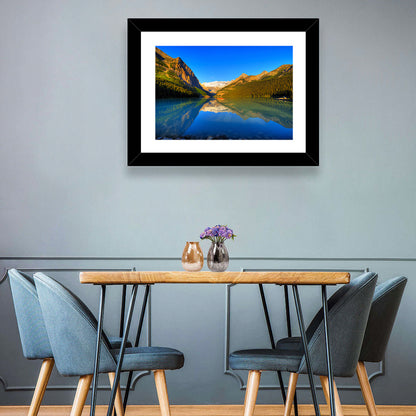 Lake Louise Canoe Reflection Wall Art