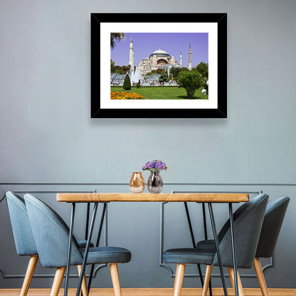 Hagia Sophia Fountain Gardens Istanbul Wall Art