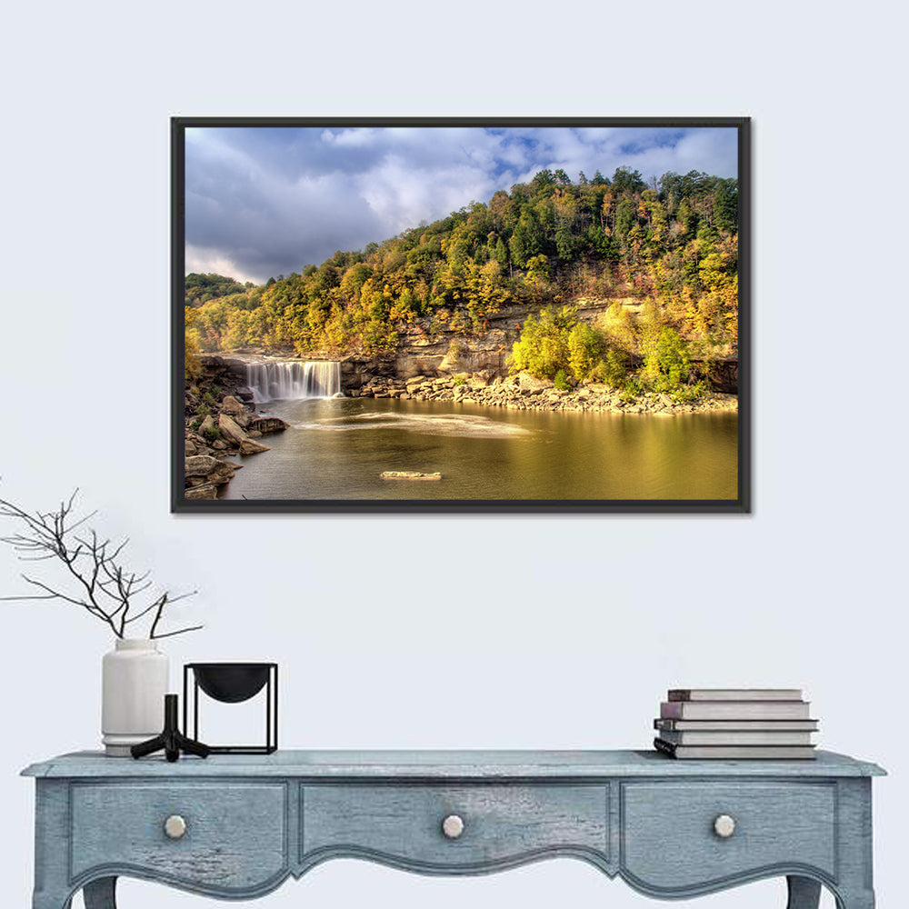 Cumberland Falls Wall Art in a room, landscape