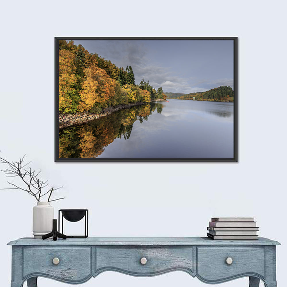 Autumn at Lake Vyrnwy Wall Art