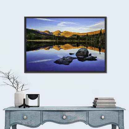 Sprague Lake Sunrise Reflection Wall Art