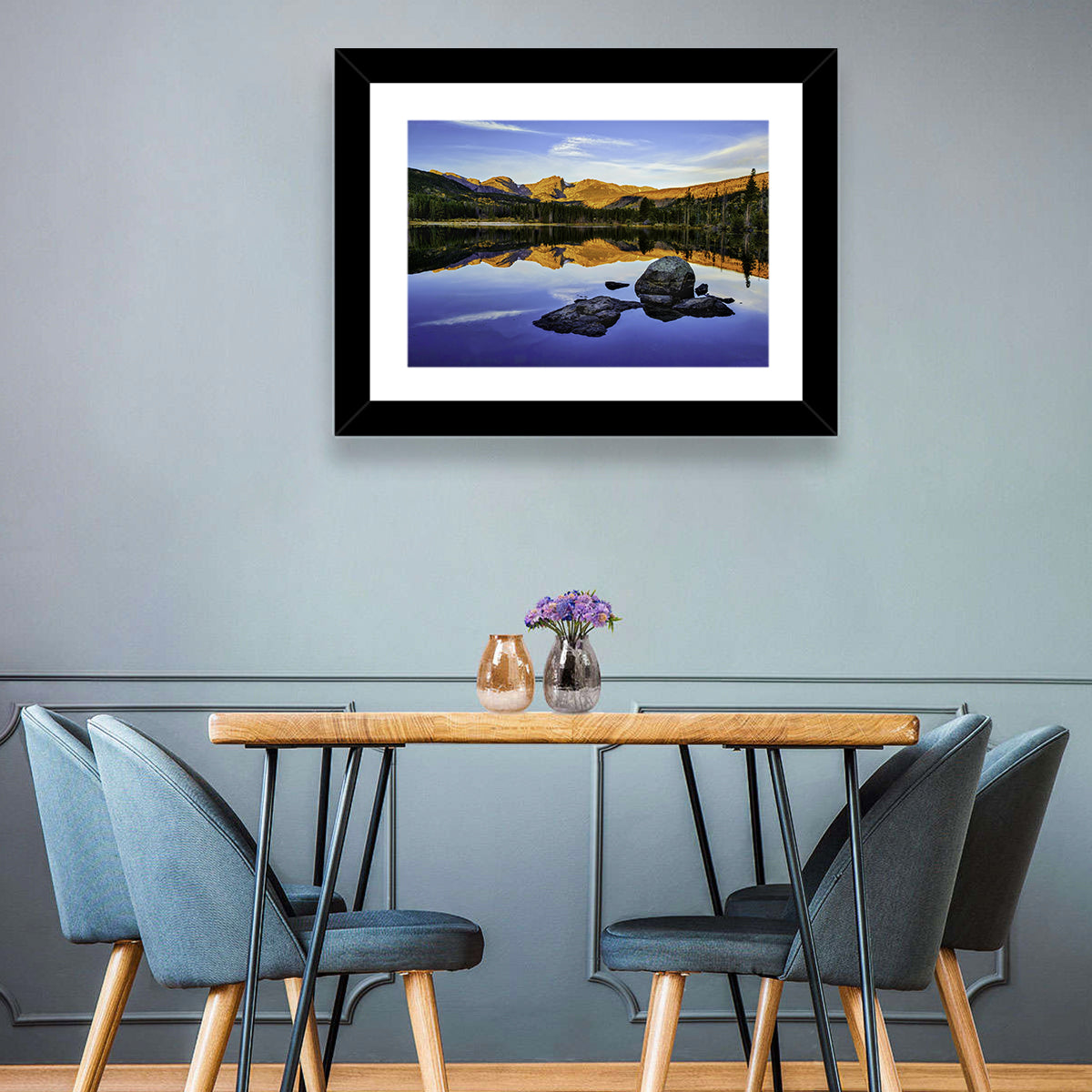 Sprague Lake Sunrise Reflection Wall Art