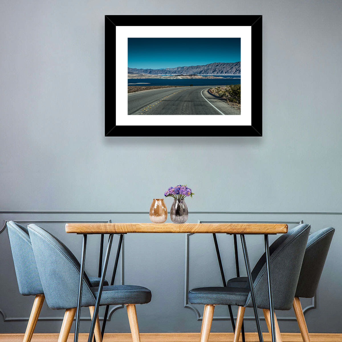 Lake Mead Curved Road Wall Art
